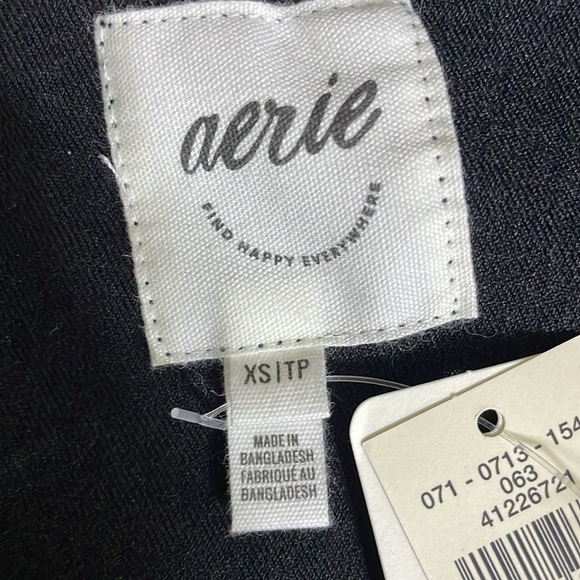 Aerie Black Denim Jumpsuit stretchy sz XS - Picture 7 of 10